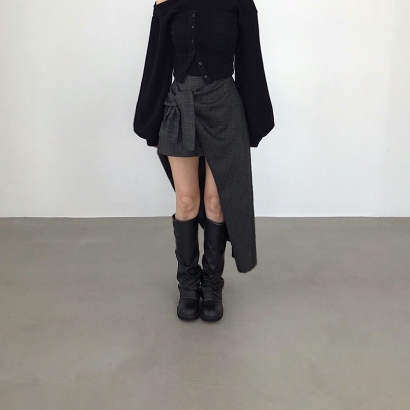 2TWO MOON韓國直郵㊣女裝新款職業真品休閑人氣半身裙中短裙2TWO MOON半身裙/中短裙