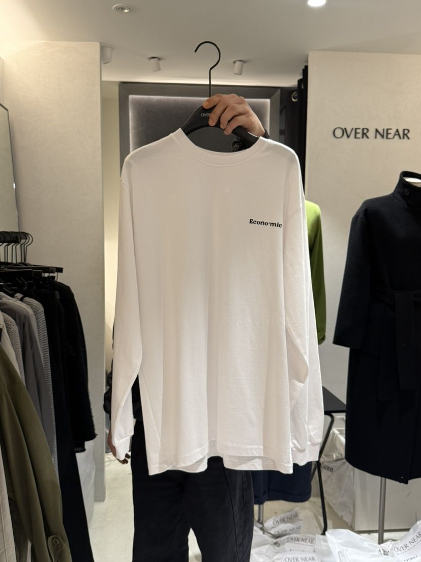 OVER NEAR東大門㊣代購女士新品人氣推薦職業時尚25秋冬長袖T恤OVER NEAR長袖T恤