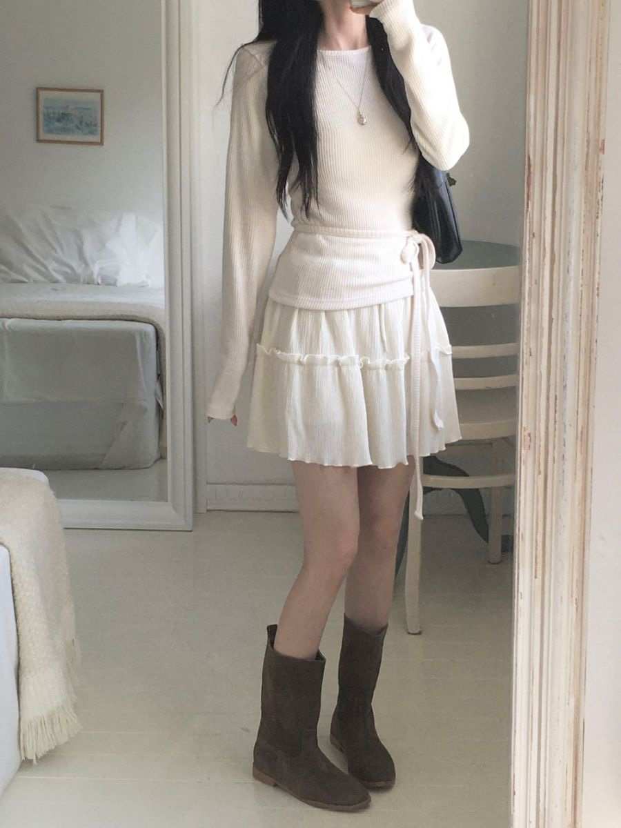 EOMPIT東大門㊣實拍女士新款時尚人氣職業推薦25秋冬休閑短裙EOMPIT短裙