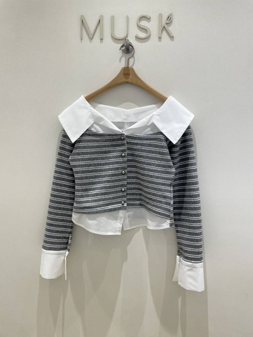 MUSK東大門㊣直郵女裝新品時尚真品人氣熱賣休閑襯衫蕾絲衫MUSK襯衫/蕾絲衫