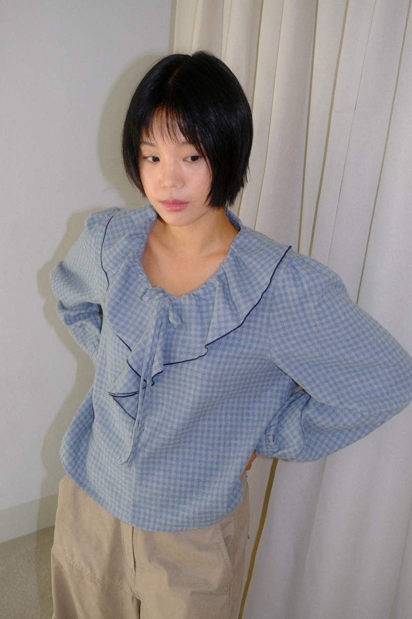 MURS東大門㊣實拍女裝新款熱賣25秋冬職業時尚推薦襯衫蕾絲衫MURS襯衫/蕾絲衫