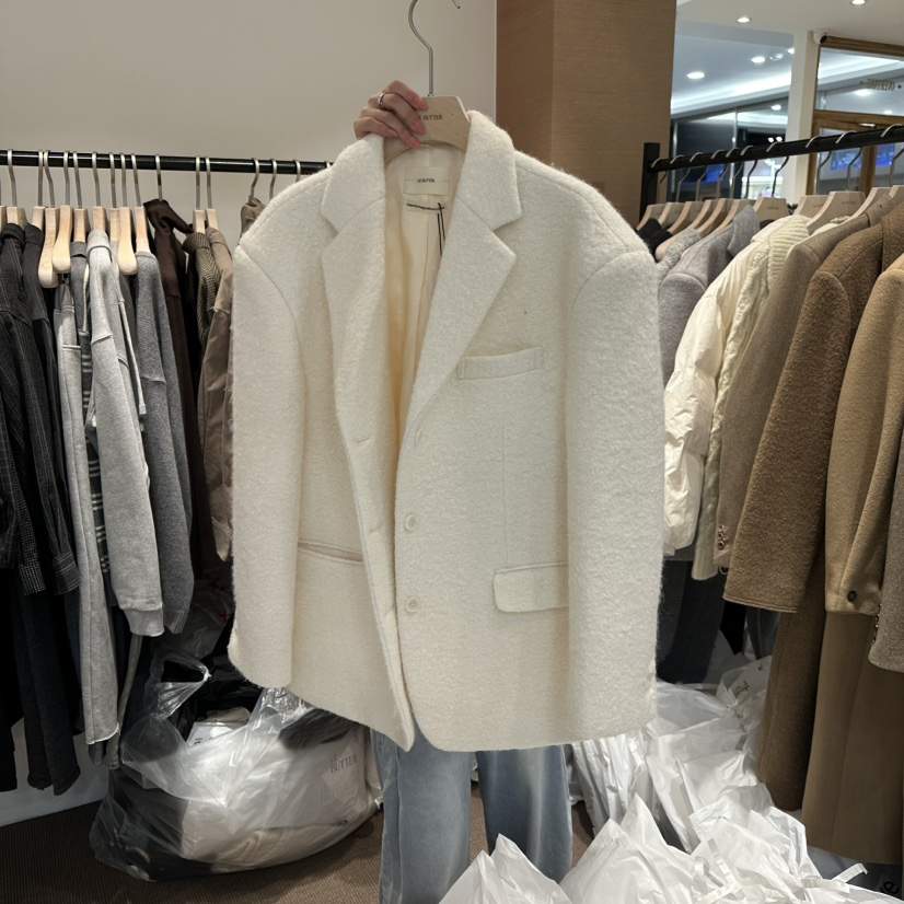 LE BUTTER東大門㊣直郵女士新品職業25秋冬人氣熱賣夾克羊毛LE BUTTER夾克