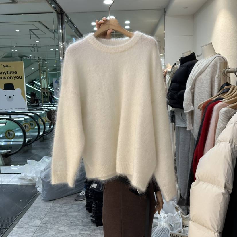 MAGNOLIA36-L東大門㊣實拍女裝新品真品時尚職業針織衫馬海毛MAGNOLIA36-L針織衫