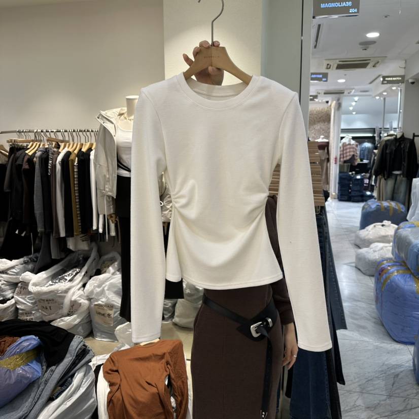 MAGNOLIA36-L韓國代購㊣女裝新品真品休閑人氣職業長袖T恤MAGNOLIA36-L長袖T恤