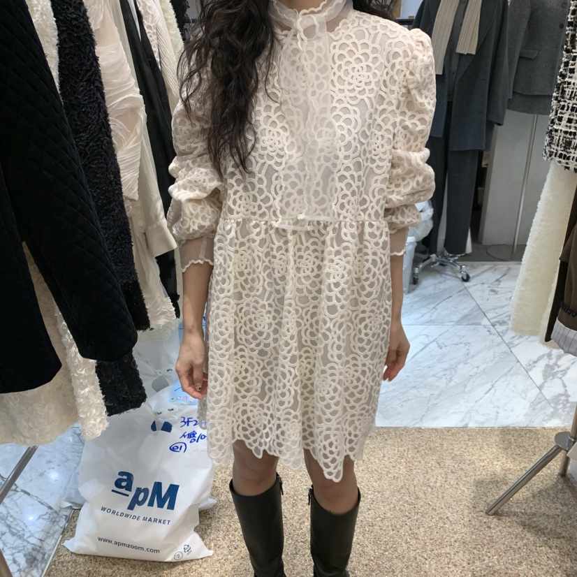 A韓國代購㊣女裝新款熱賣人氣時尚職業推薦休閑25秋冬連衣裙A STORE連衣裙