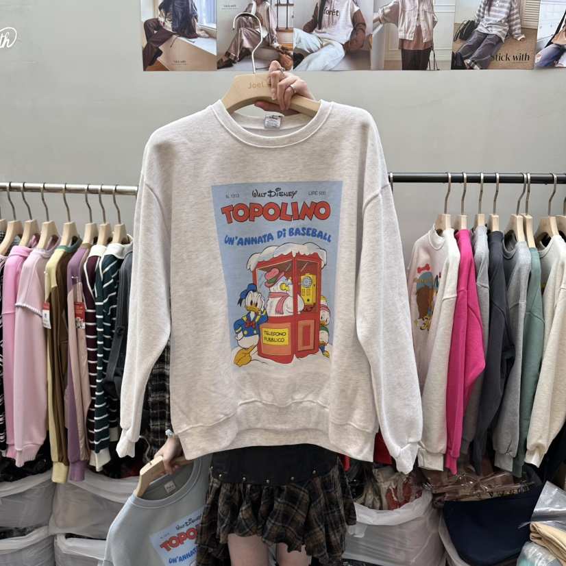 STICK WITH韓國代購㊣女士新品人氣休閑真品熱賣推薦時尚衛衣STICK WITH衛衣