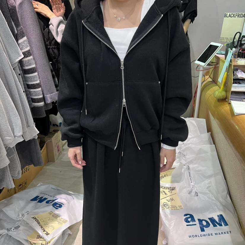 BLACKFRIDAY東大門㊣代購女士新品25秋冬人氣推薦時尚衛衣連帽BLACK FRIDAY衛衣