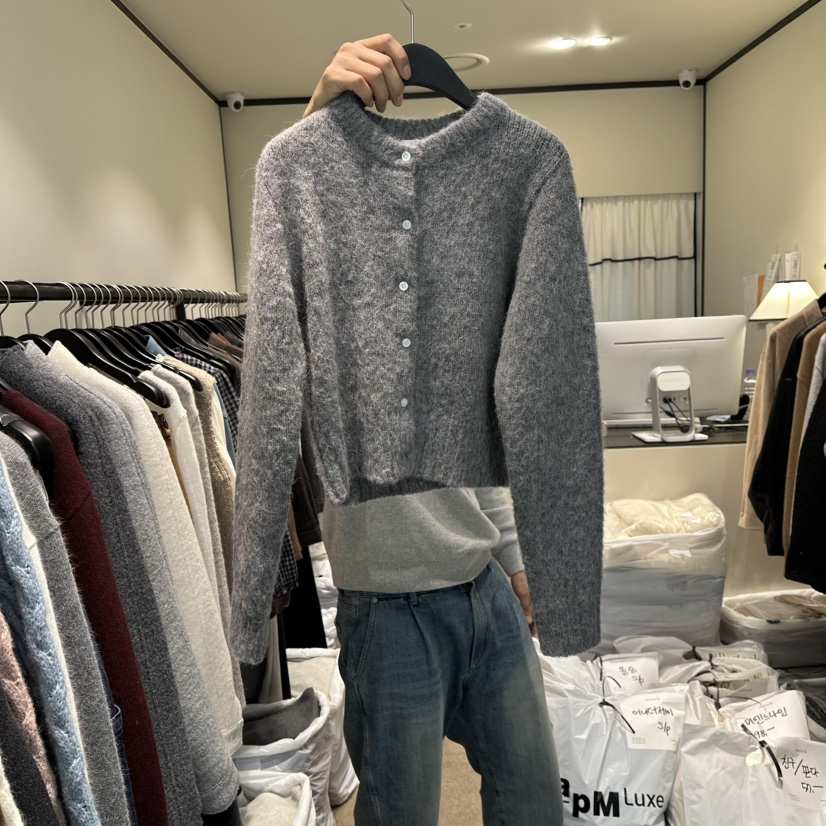 RE STOCK東大門㊣實拍女裝新款時尚人氣休閑真品針織衫羊駝RE STOCK針織衫