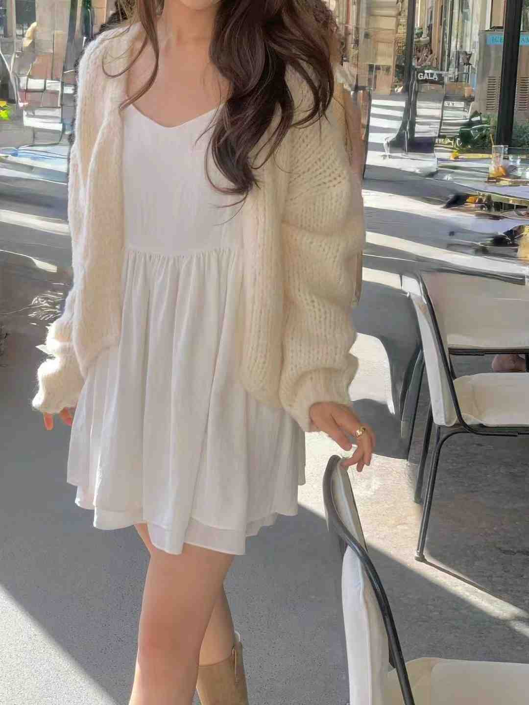 ALL OVER東大門㊣代購女士新品熱賣時尚人氣職業針織衫開衫ALL OVER針織衫