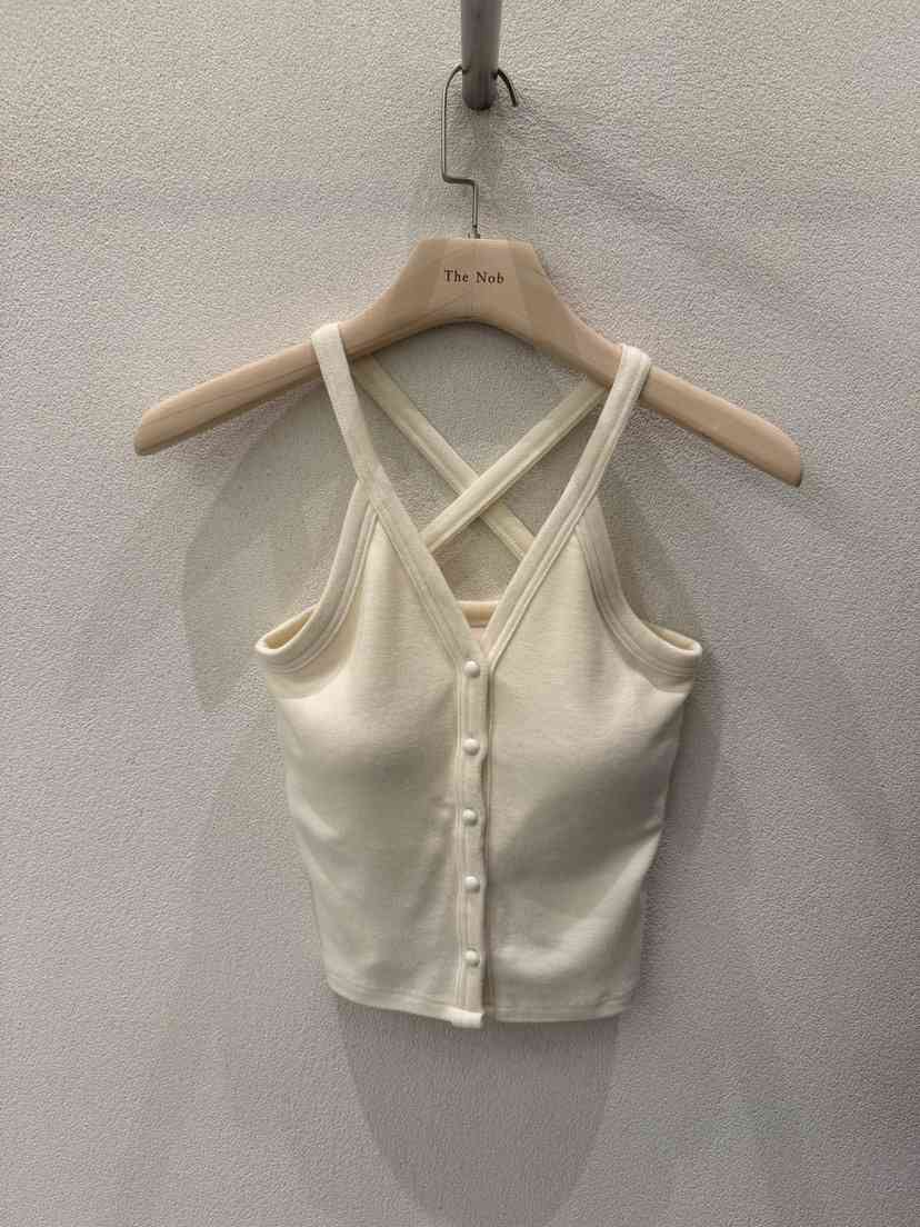 NOB韓國代購㊣女裝新款25秋冬休閑職業真品時尚推薦吊帶背心NOB吊帶/背心