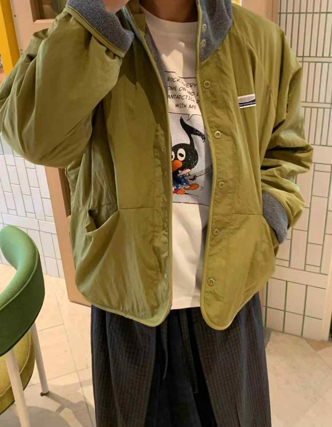 4PI韓國直郵㊣女裝新品職業休閑人氣推薦熱賣25秋冬夾克雙面4PI夾克