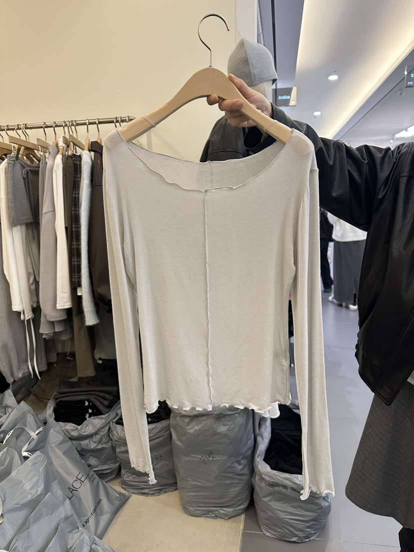 MONDAYMORING東大門㊣代購女裝新款休閑推薦職業時尚長袖T恤MONDAYMORING長袖T恤