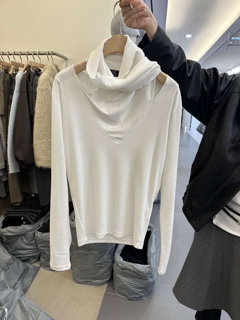 MONDAYMORING韓國代購㊣女裝新品真品熱賣人氣休閑時尚長袖T恤MONDAYMORING長袖T恤