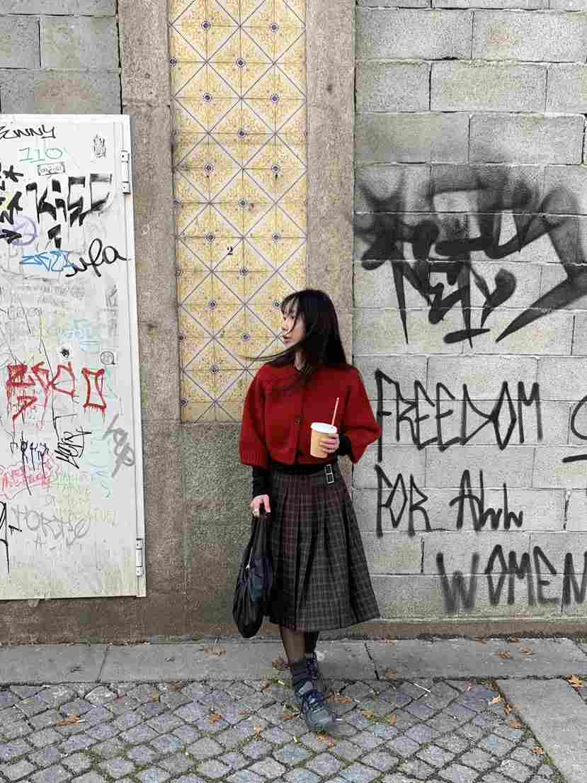 SUNDER MARKET韓國代購㊣女裝新品熱賣職業半身裙中短裙腰帶SUNDER MARKET半身裙/中短裙