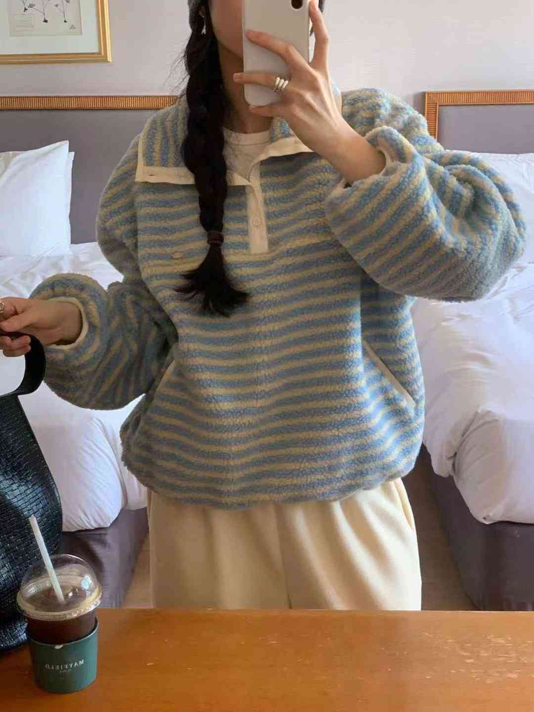 AREING東大門㊣直郵女士新品推薦真品休閑職業人氣25秋冬衛衣AREING衛衣