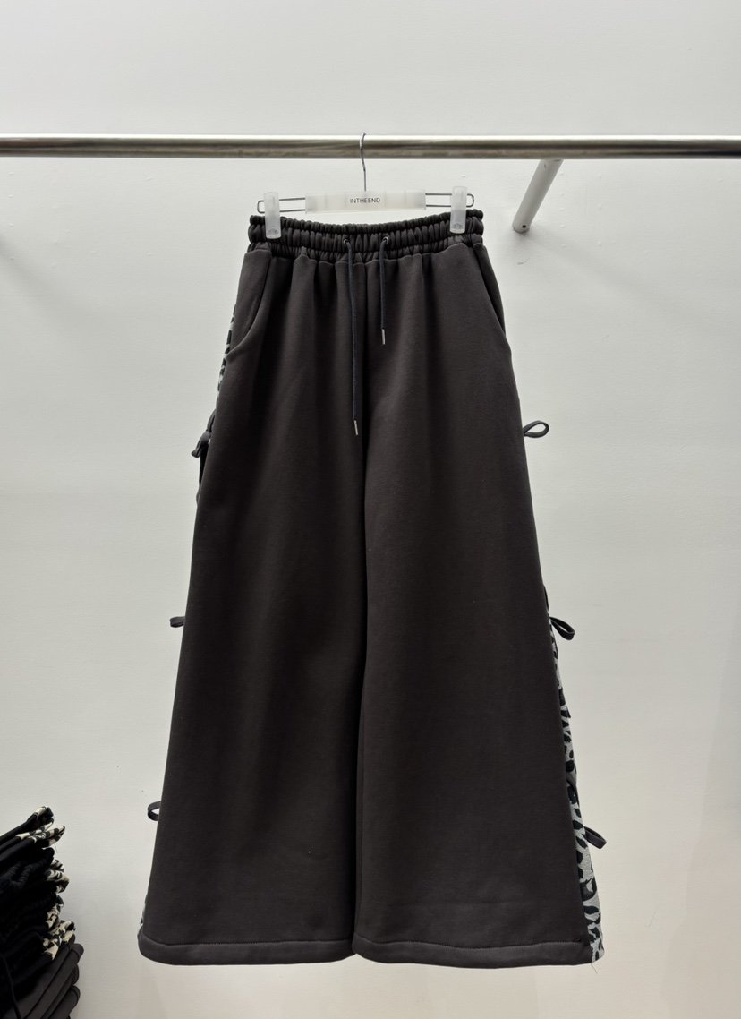 INTHEEND東大門㊣實拍女裝新品人氣熱賣職業推薦休閑褲豹紋INTHEEND休閑褲