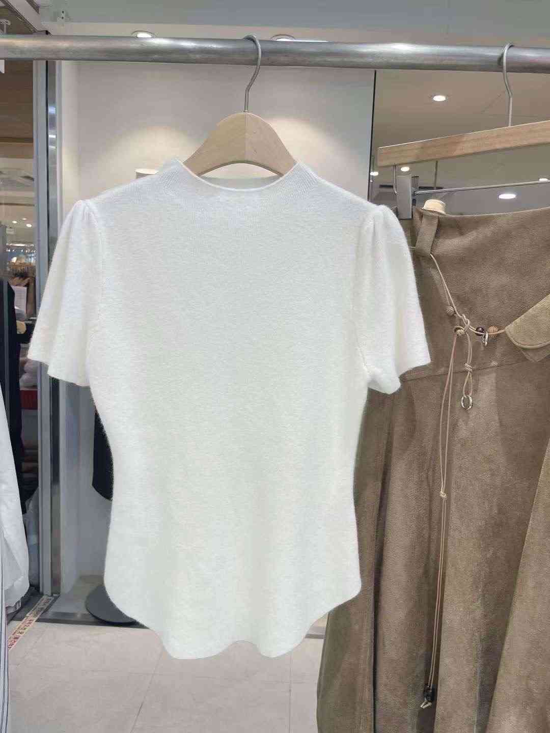 CELLONA韓國代購㊣女裝新款熱賣休閑推薦職業時尚針織衫褶皺CELLONA針織衫