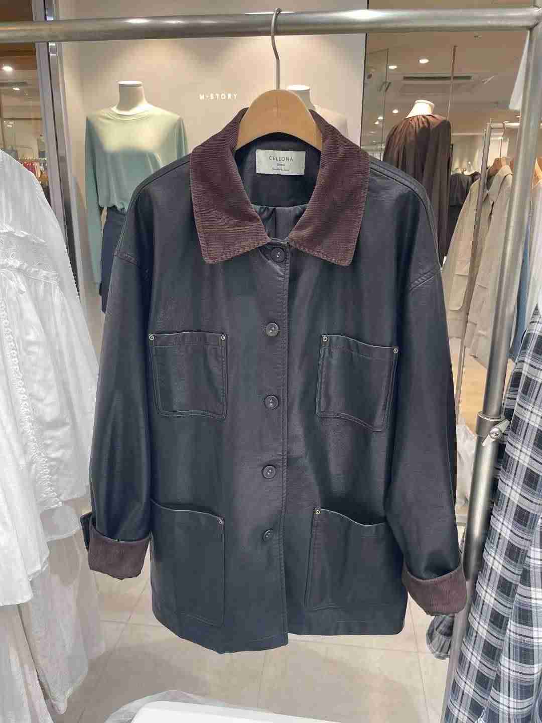 CELLONA韓國代購㊣女士新款時尚熱賣休閑職業真品推薦夾克皮革CELLONA夾克