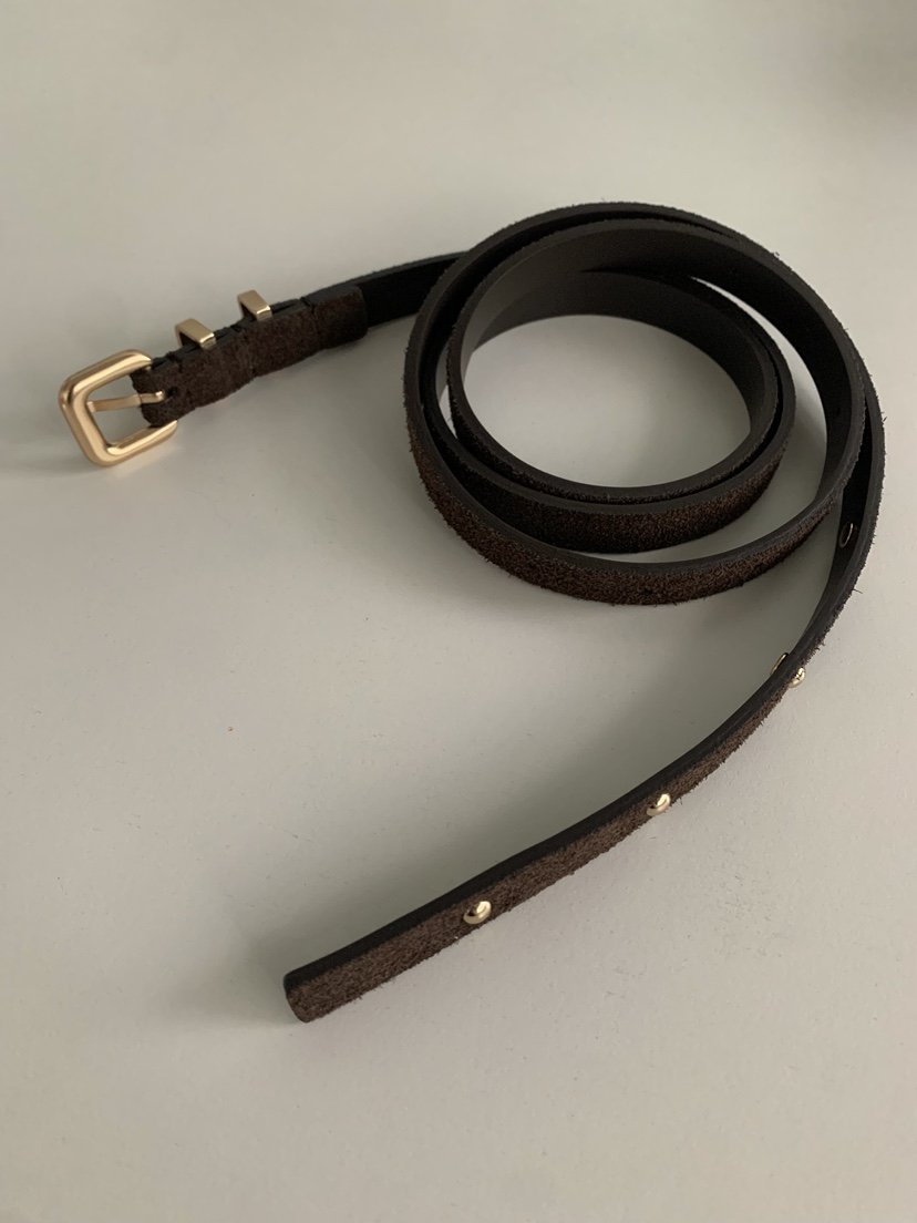 SHOP POSTER東大門㊣代購女士新品推薦真品腰帶絨面革腰帶SHOP_POSTER腰帶