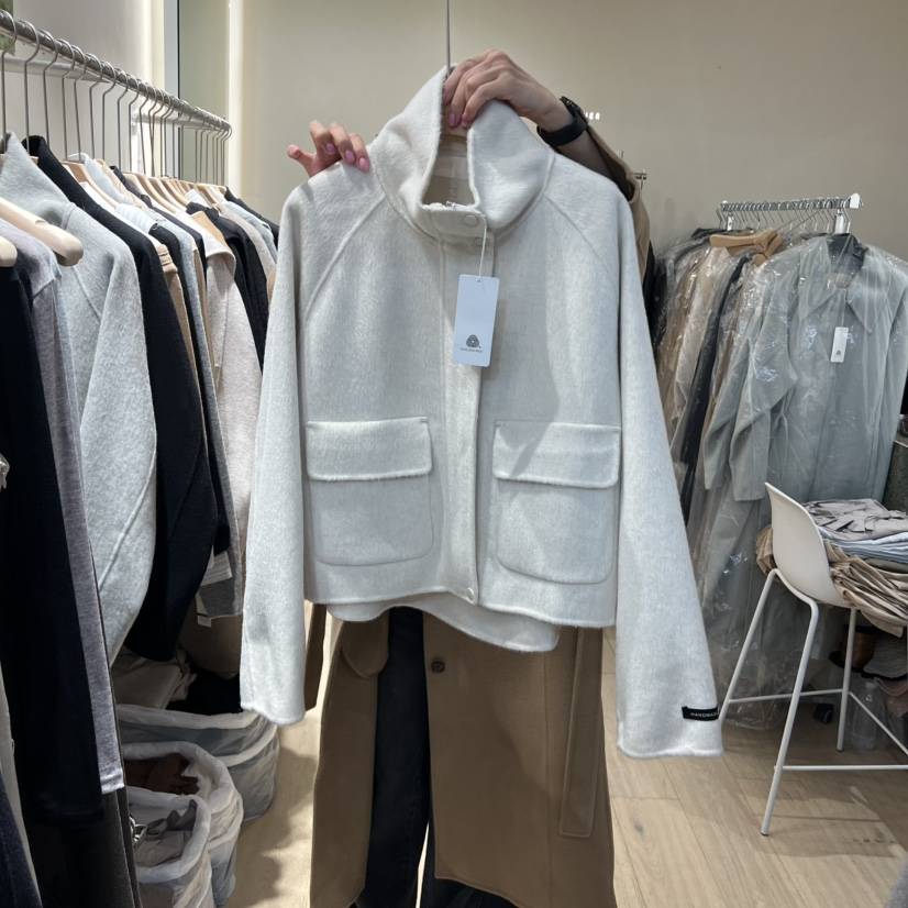 ARCHER韓國代購㊣女裝新品真品推薦熱賣休閑25秋冬短款大衣口袋ARCHER短款大衣