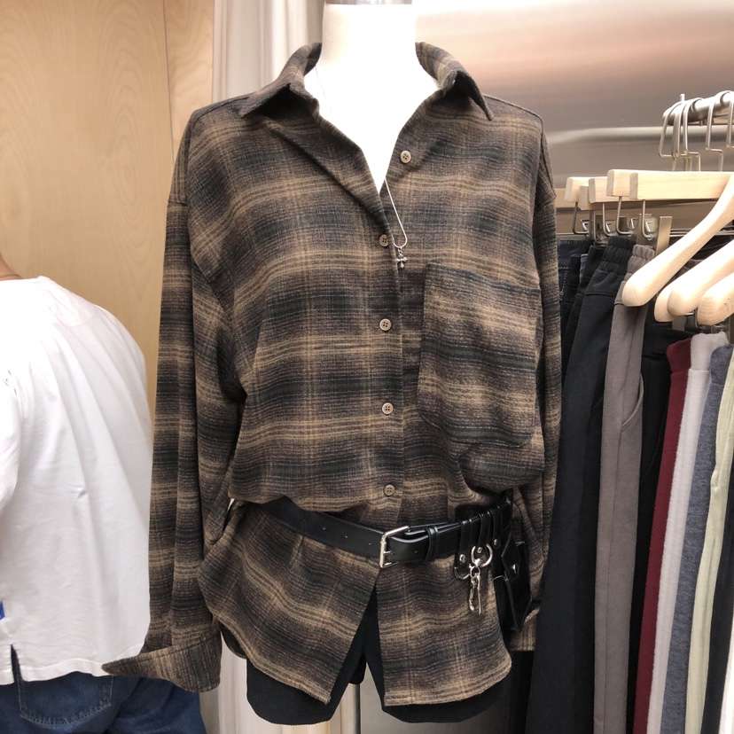 PLEASURE東大門㊣代購女裝新品熱賣時尚襯衫蕾絲衫不含腰帶PLEASURE襯衫/蕾絲衫