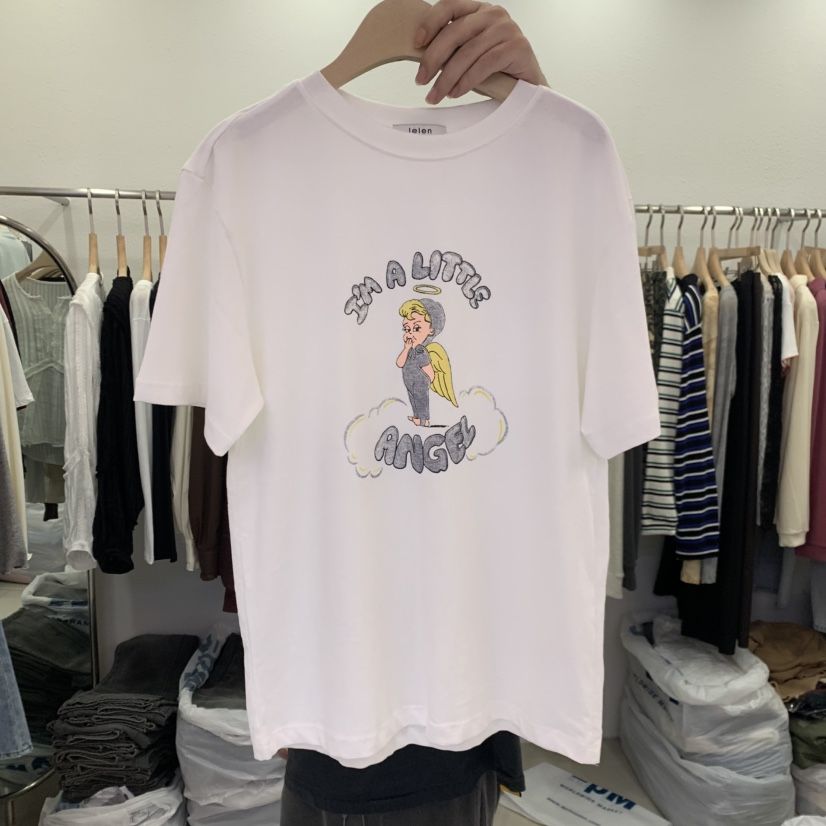 LELEN韓國直郵㊣女裝新款25秋冬推薦時尚職業休閑真品人氣T恤LELENT恤