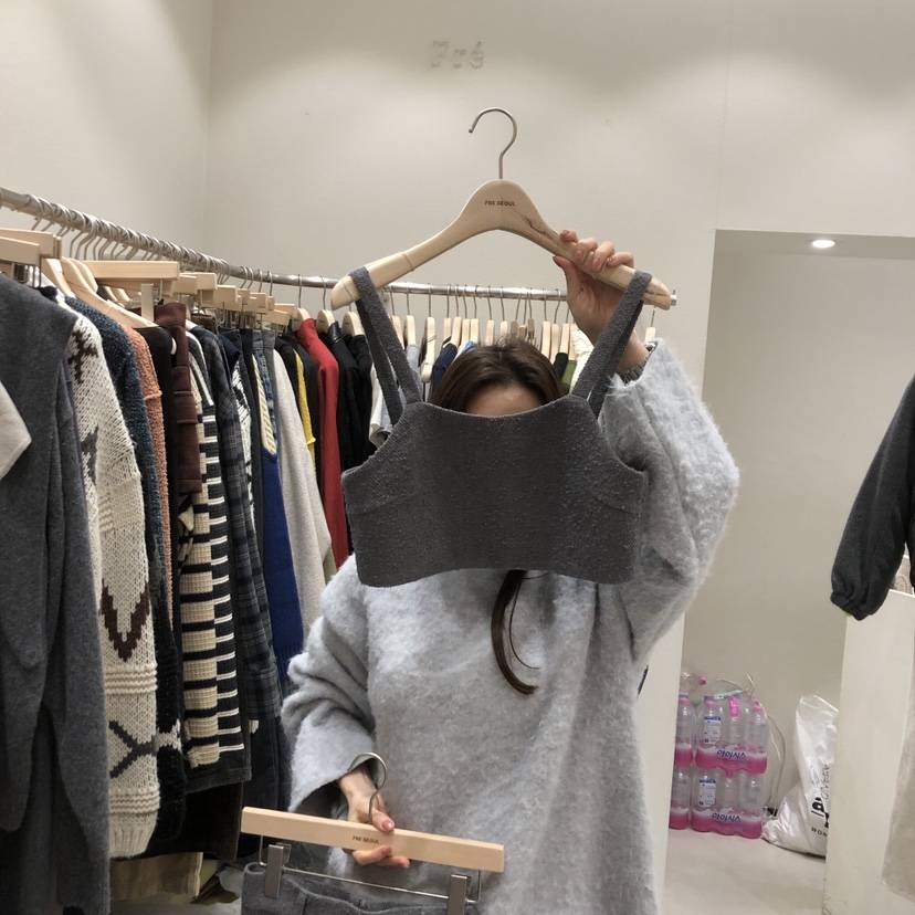 FRE東大門㊣代購女裝新品休閑25秋冬時尚推薦職業熱賣吊帶背心FRE吊帶/背心
