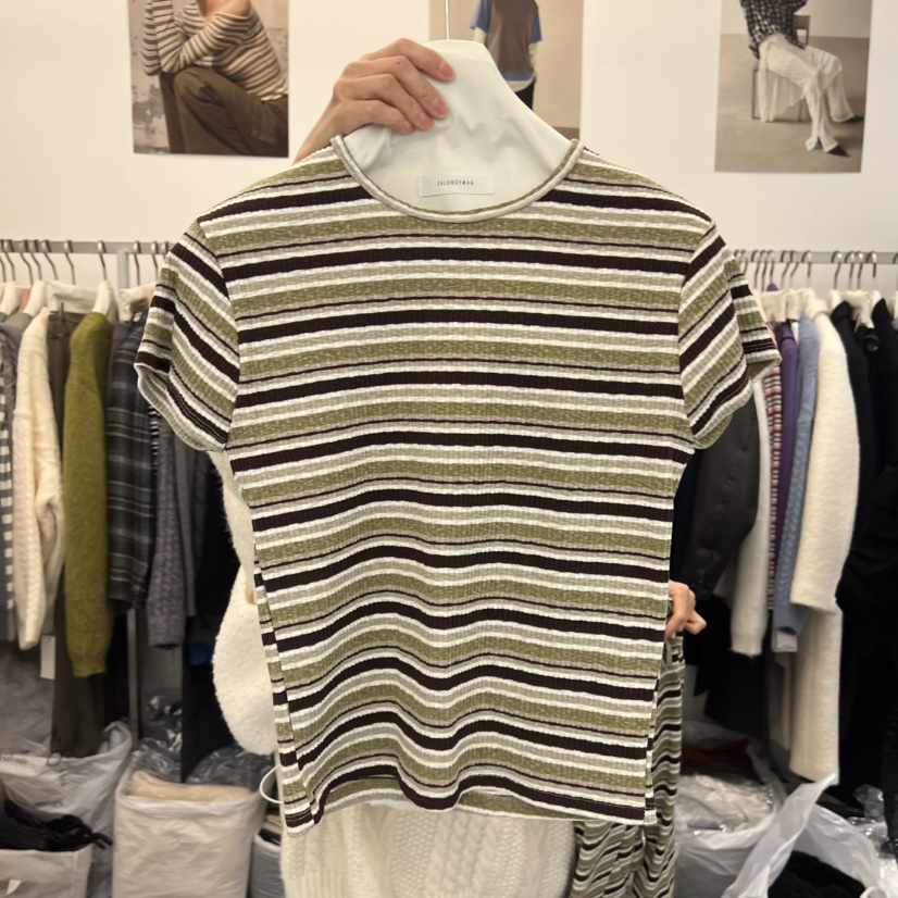 SALONDEMAG東大門㊣實拍女裝新品25秋冬人氣時尚真品職業T恤SALONDEMAGT恤