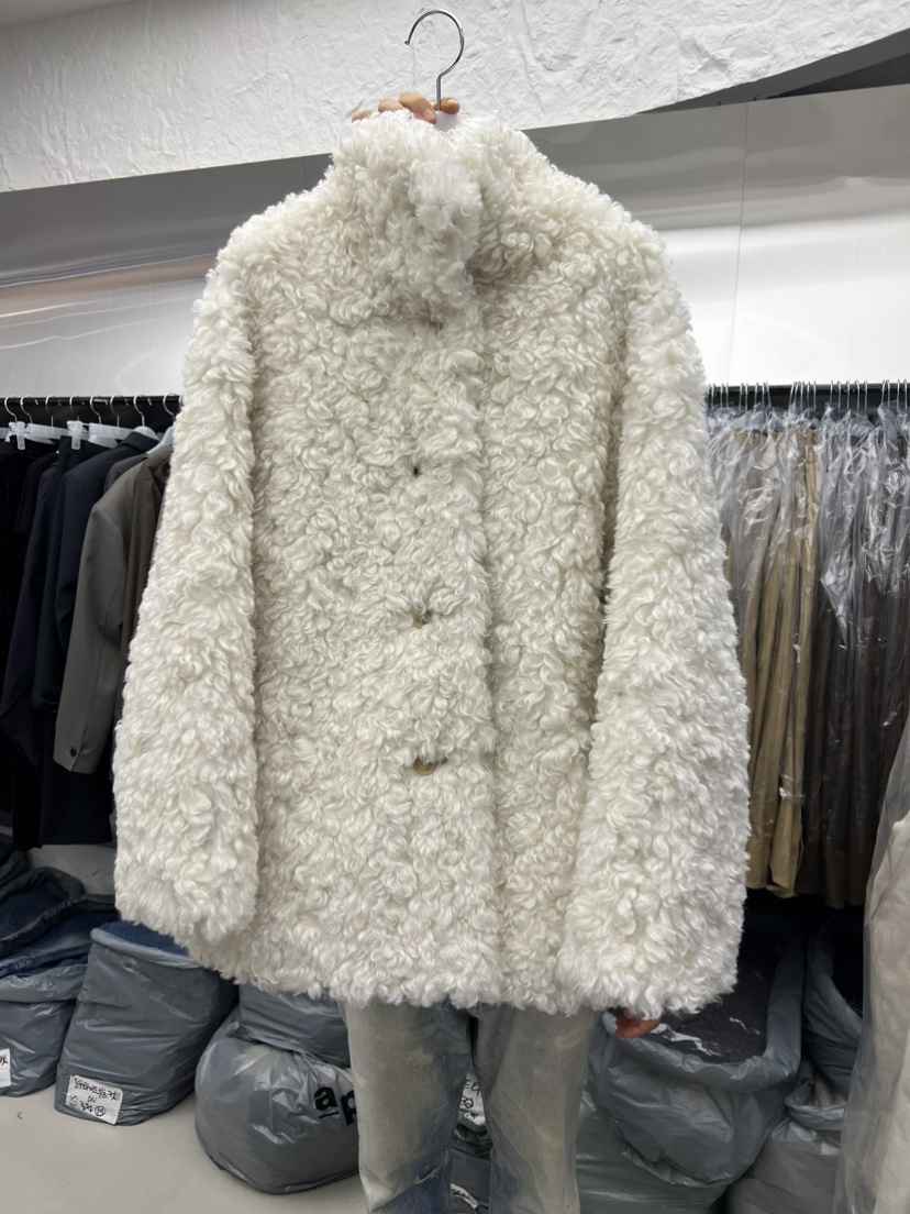 NOVUS韓國直郵㊣女士新款人氣休閑職業時尚短款大衣羊毛雙面NOVUS短款大衣