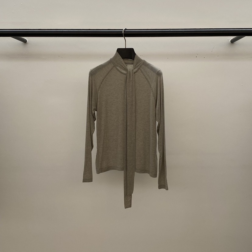 ID韓國代購㊣女士新品職業推薦熱賣25秋冬真品休閑長袖T恤圍巾ID長袖T恤