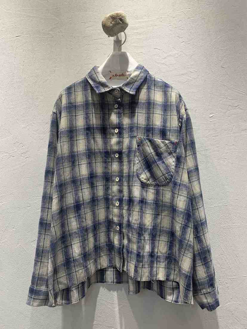 AT NOTE東大門㊣代購女士新品推薦人氣襯衫蕾絲衫水洗格紋AT NOTE襯衫/蕾絲衫