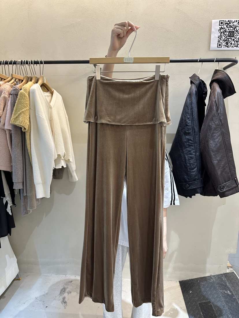 ERIA東大門㊣代購女裝新款職業推薦休閑真品25秋冬裙褲天鵝絨ERIA/HUE裙褲