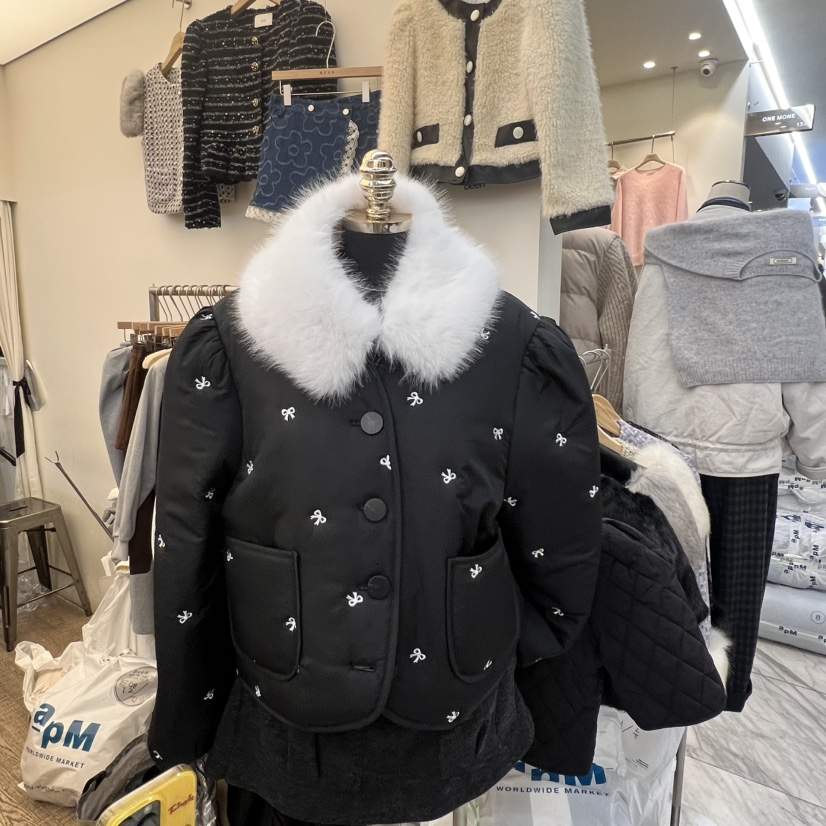 BEEN-A韓國直郵㊣女士新款人氣休閑職業25秋冬短款棉服填充棉BEEN-A短款棉服