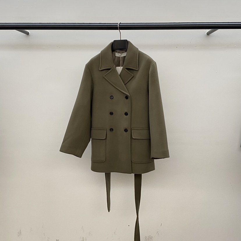 ID東大門㊣直郵女裝新款熱賣真品25秋冬時尚中長款大衣含腰帶ID中長款大衣