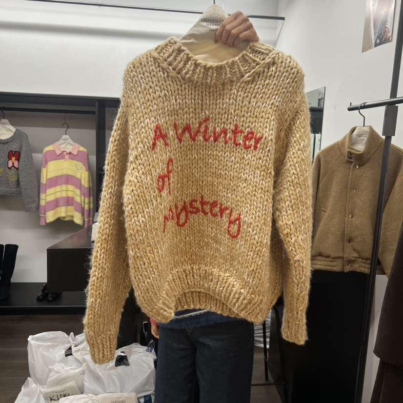 UNANSWERED-MYSTERY東大門㊣直郵女裝新品職業真品推薦針織衫UNANSWERED-MYSTERY針織衫