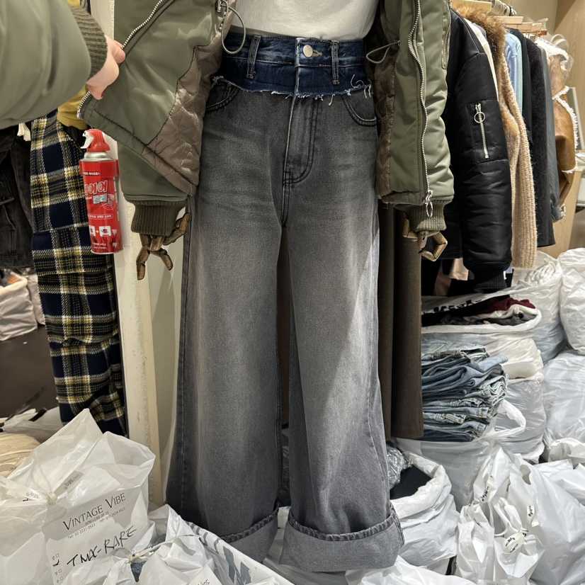 VINTAGE VIBE東大門㊣實拍女士新品熱賣職業人氣時尚牛仔褲VINTAGE VIBE牛仔褲