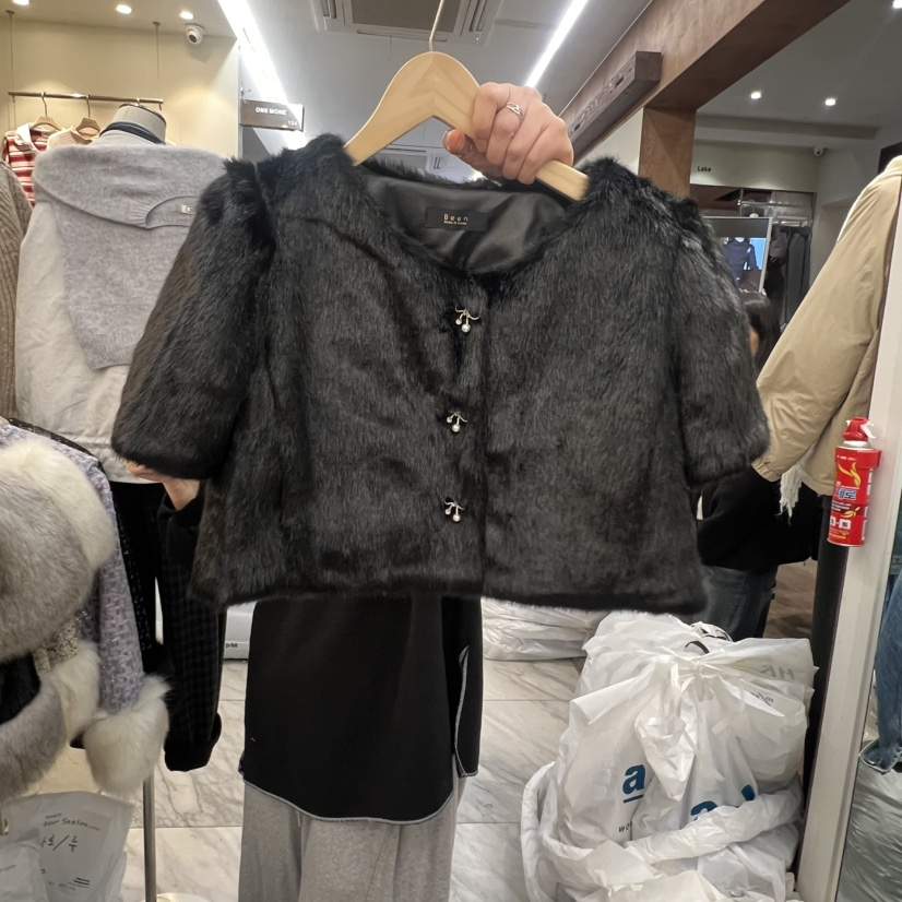 BEEN-A韓國直郵㊣女士新款職業人氣真品推薦熱賣休閑夾克貂皮BEEN-A夾克