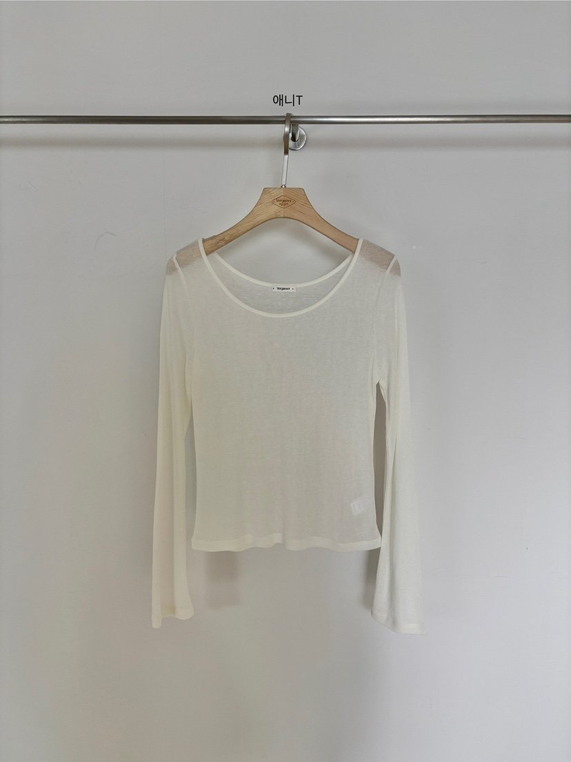 VERGAMOT韓國直郵㊣女士新品職業真品休閑25秋冬熱賣長袖T恤VERGAMOT長袖T恤