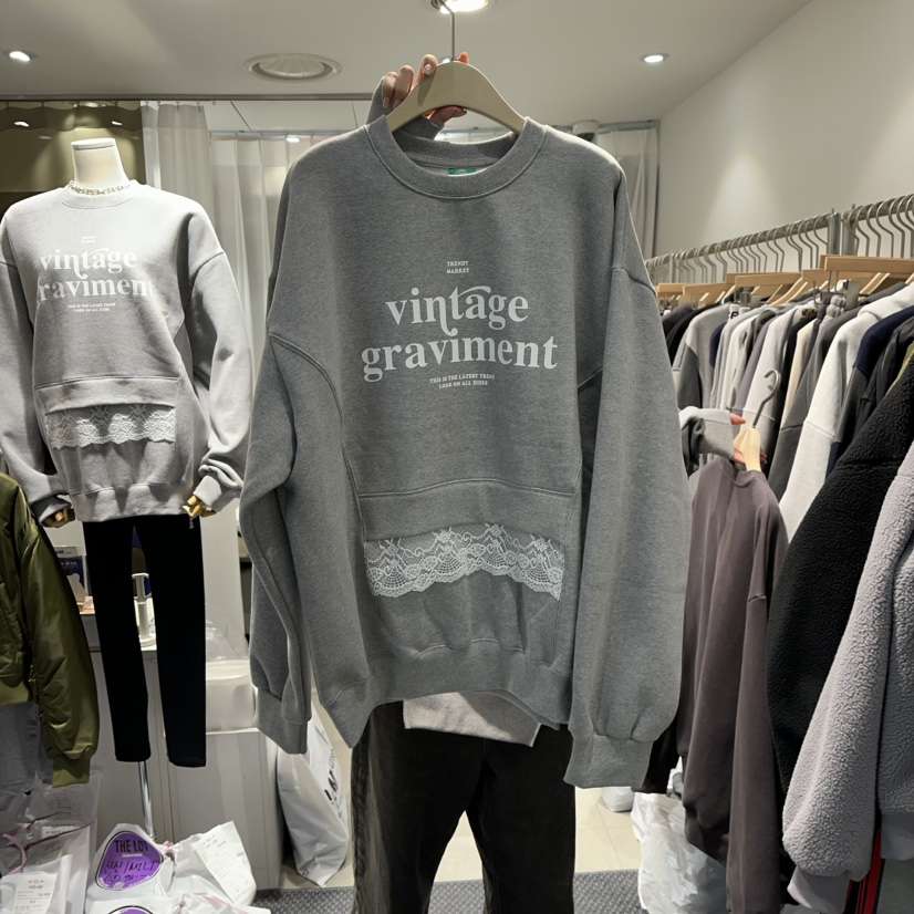 THE LOT東大門㊣代購女士新款人氣熱賣真品職業時尚衛衣加絨THE LOT/	LOT衛衣