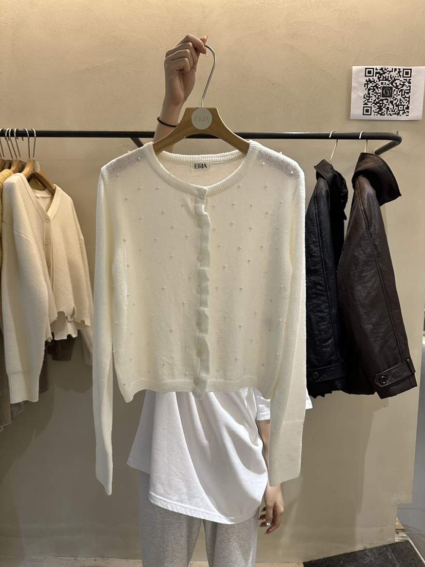 ERIA東大門㊣代購女士新款職業推薦真品25秋冬時尚人氣針織衫ERIA/HUE針織衫