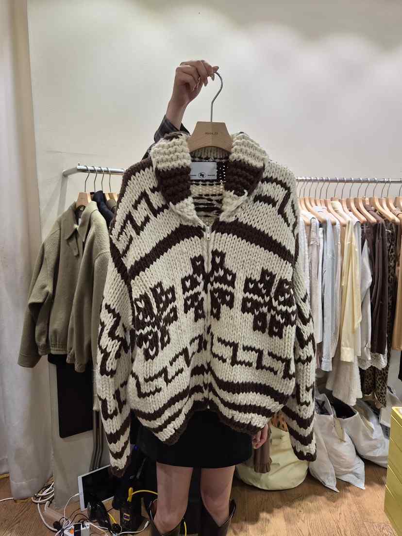 AUVERFIT韓國直郵㊣女裝新款休閑25秋冬人氣時尚針織衫手工AUVERFIT針織衫