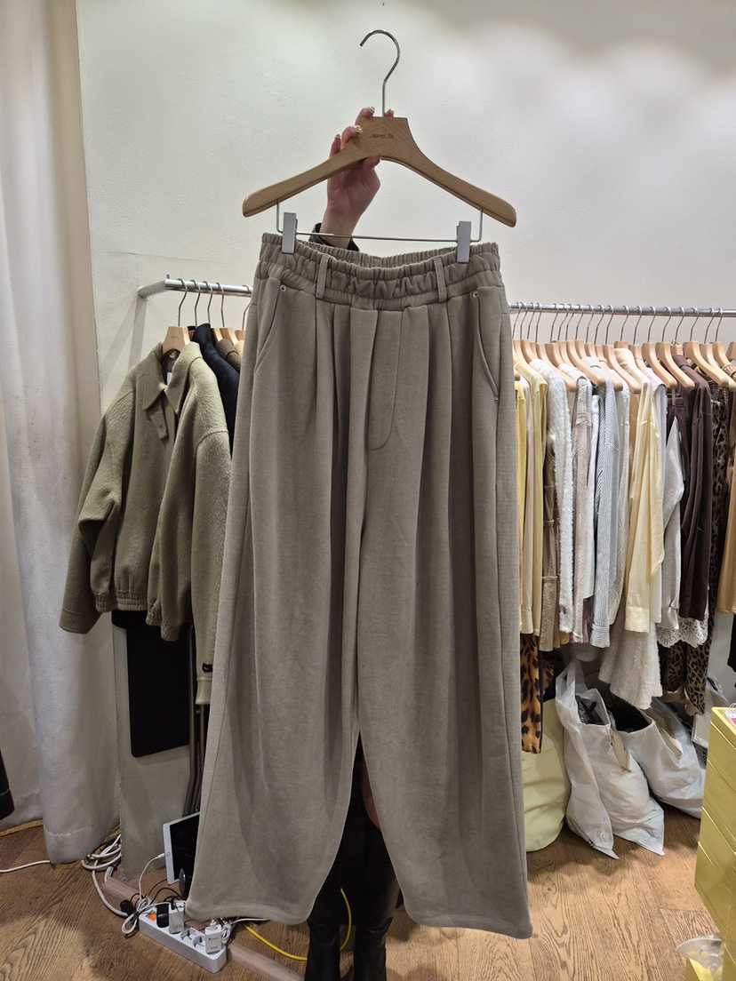 AUVERFIT東大門㊣代購女裝新品25秋冬休閑推薦真品休閑褲絨AUVERFIT休閑褲