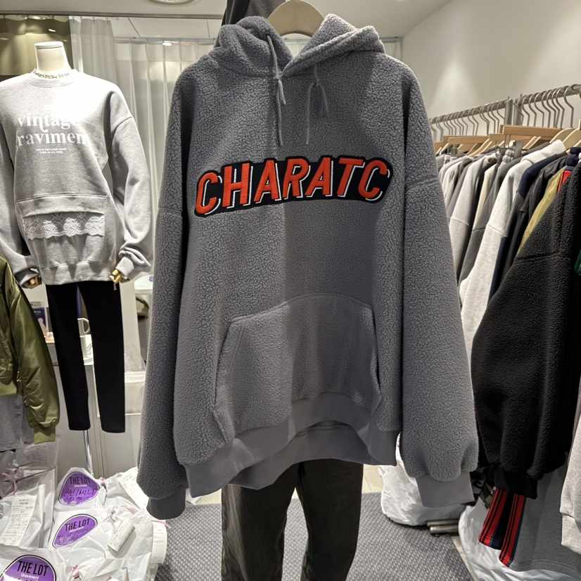 THE LOT韓國直郵㊣女士新款時尚25秋冬熱賣衛衣兜帽加絨羊毛THE LOT/	LOT衛衣