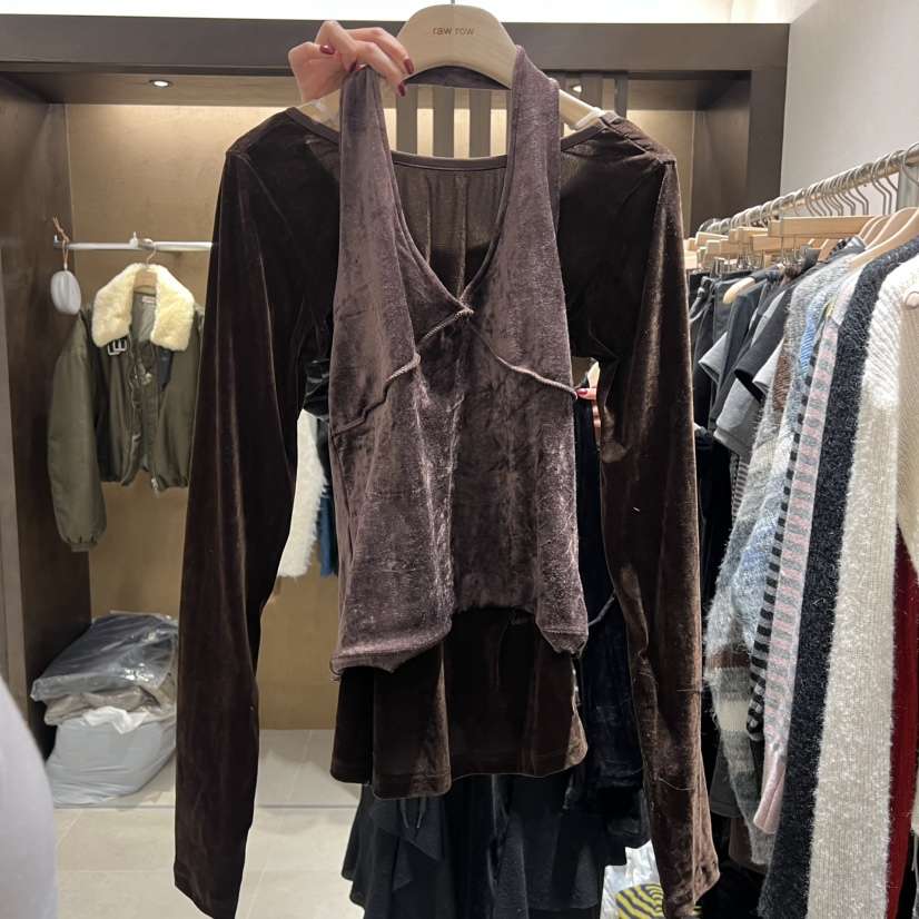 RAWROW東大門㊣實拍女士新款職業真品時尚休閑套裝天鵝絨套裝RAWROW套裝