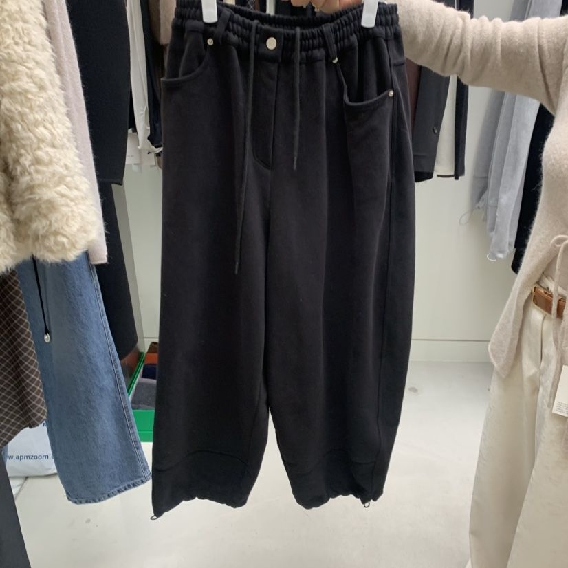 NUTPLAN東大門㊣實拍女裝新款25秋冬推薦休閑褲加絨羊毛柔軟NUTPLAN休閑褲