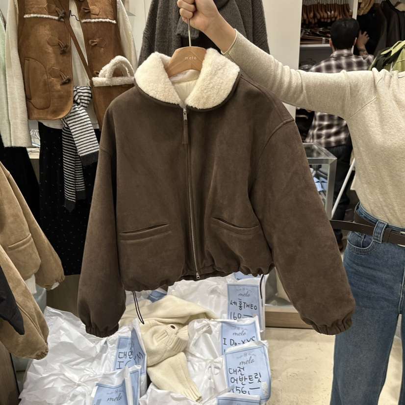MELO東大門㊣代購女裝新款推薦休閑熱賣25秋冬職業人氣夾克MELO夾克