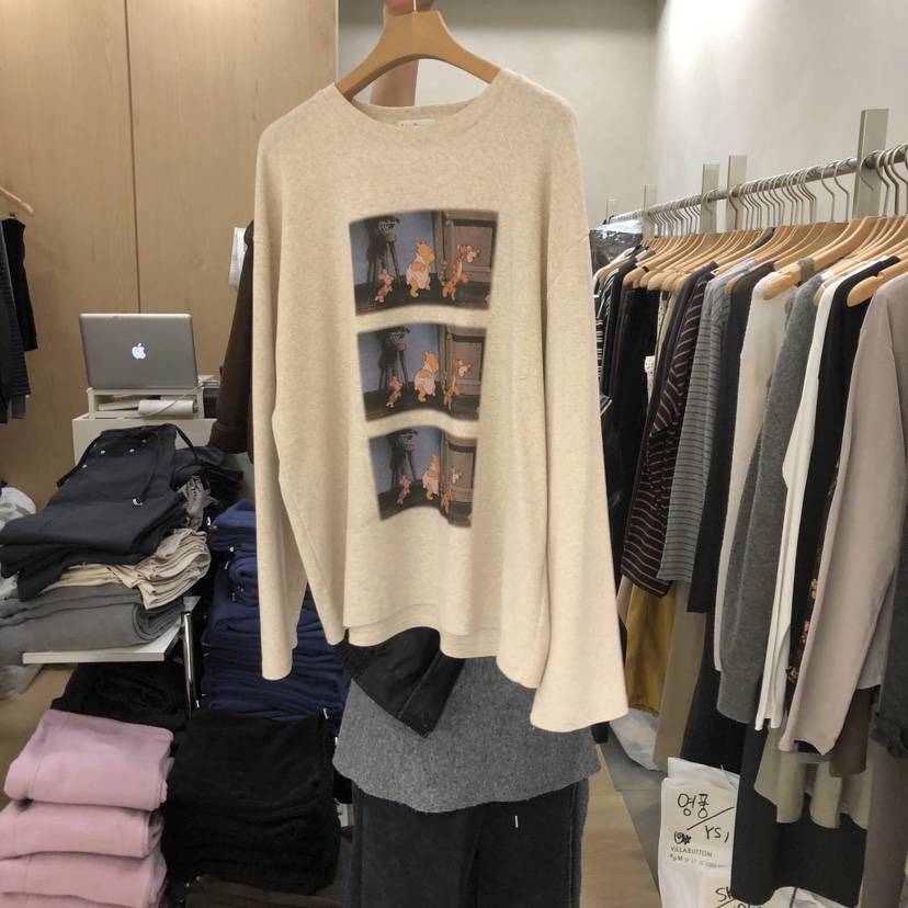 VILLABUTTON東大門㊣直郵女士新款推薦熱賣時尚職業長袖T恤VILLABUTTON長袖T恤