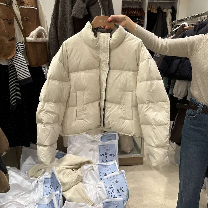 MELO東大門㊣代購女士新品真品人氣推薦時尚短款羽絨服填充MELO短款羽絨服