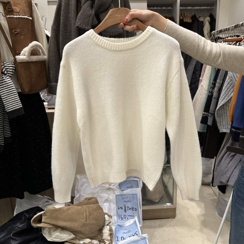 MELO韓國代購㊣女裝新款人氣休閑職業真品推薦時尚針織衫羊毛MELO針織衫