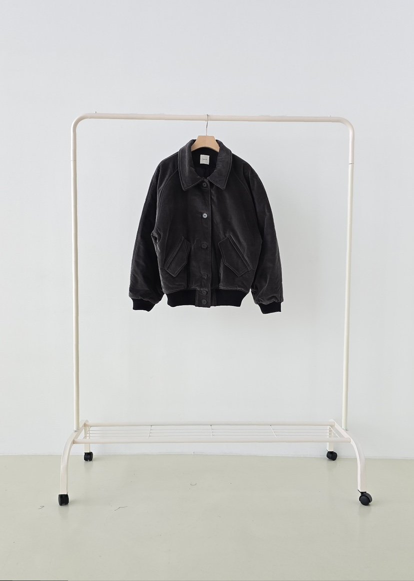 J SHOP韓國代購㊣女士新款休閑人氣職業25秋冬熱賣夾克羅紋J_SHOP夾克